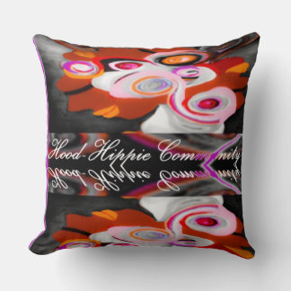 "Hood-Hippie Gemeenschap" Kussen