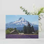 Hood Lavender Fields Blank Kaart (Staand voorkant)