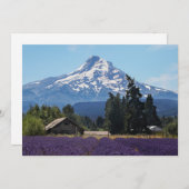 Hood Lavender Fields Blank Kaart (Voorkant / Achterkant)