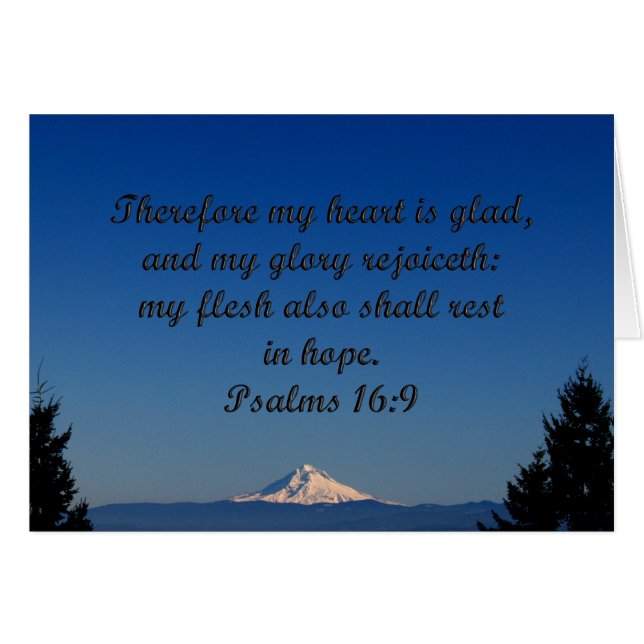 Hood Oregon Psalm 16:9 (Voorkant Horizontaal)