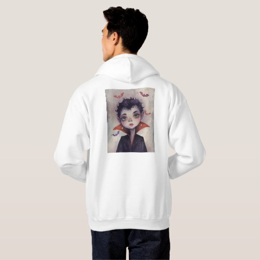 Hooded Sweatshirt met Jouw tekst. (Achterkant volledig)