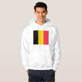 Hooded Sweatshirt met vlag van België (Voorkant volledig)