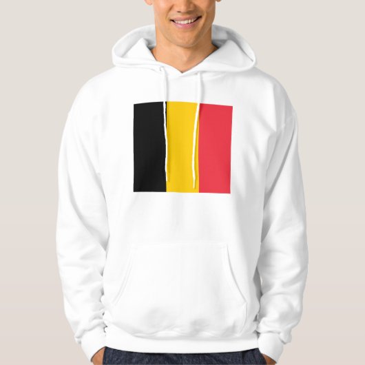 Hooded Sweatshirt met vlag van België (Voorkant)