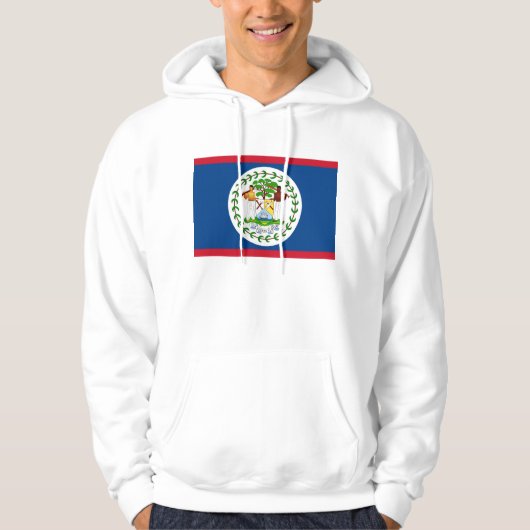 Hooded Sweatshirt met vlag van Belize (Voorkant)