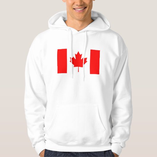 Hooded Sweatshirt met vlag van Canada (Voorkant)