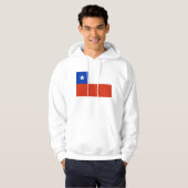 Hooded Sweatshirt met vlag van Chili (Voorkant volledig)