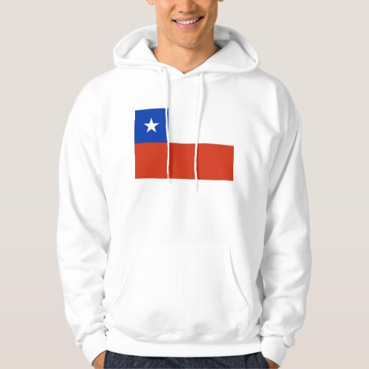 Hooded Sweatshirt met vlag van Chili (Voorkant)