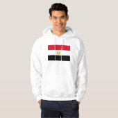 Hooded Sweatshirt met vlag van Egypte (Voorkant volledig)
