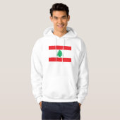 Hooded Sweatshirt met vlag van Libanon (Voorkant volledig)