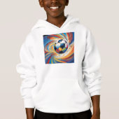 Hoodie art abstrait Foot (Devant)