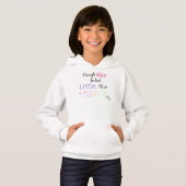 Hoodie de citation pour filles (Devant entier)