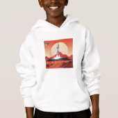 Hoodie fusée sur mars (Devant)