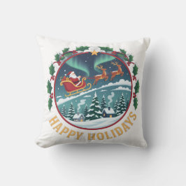 hoodie Happy Holidays Kussen