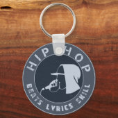 HOODIE IN HOODIE RAPPING OP HET MIC SLEUTELHANGER (Voorkant)