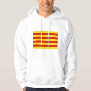 Hoodie met capuchon en vlag van Catalonië
