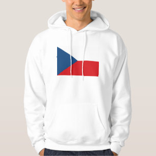 Hoodie met capuchon en vlag van Tsjechië