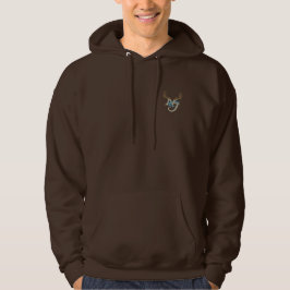 Hoodie met logo op voor en achter