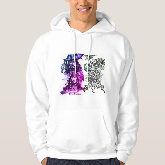 Hoodie met tattoos ontwerp. (Voorkant)