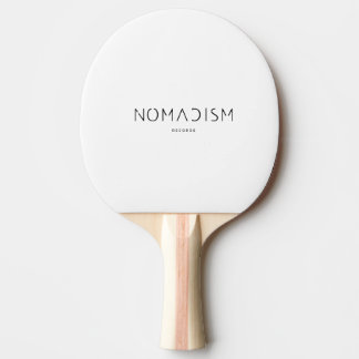 Hoodie Nomadism Records Zwart Logo Tafeltennisbatje