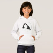 Hoodie pull-over de fille avec image de drague (Devant entier)