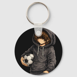 Hoodie stijl Rock On voetbal voetll Sleutelhanger