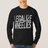 Hoodie Stunt Wheelie Motorbike Gift of Treat T-shirt (Voorkant)