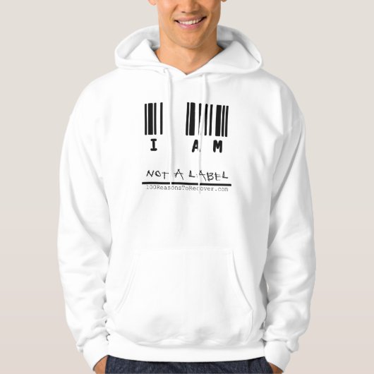 Hoodie - White Unisex (Voorkant)