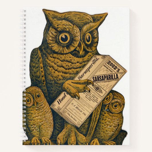 Hood's Sarsaparilla Restorative Tonic. Notitieboek (Voorkant)