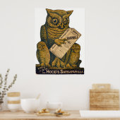 Hood's Sarsaparilla Restorative Tonic. Poster (Keuken)