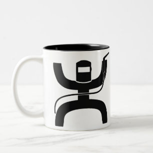 Hooey Welder logo Tweekleurige Koffiemok