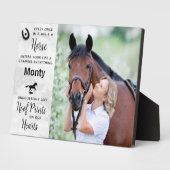 Hoof Prints op ons hart herdenken paardenpaarden Fotoplaat (Zijkant)