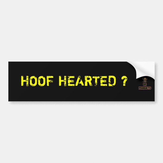 Hoof Verwarmde Bumpersticker (Voorkant)