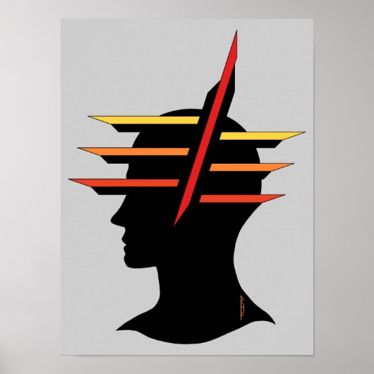 Hoofd Abstract Poster (Voorkant)