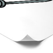 Hoofd Banger Grappige Muziek Puns Poster (Hoek)