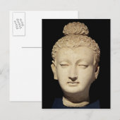 Hoofd boeddha, Greco-Boeddhistische stijl Briefkaart (Voorkant / Achterkant)
