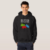 Hoofd Bouwer Bouwstenen Bricks Hoodie (Voorkant volledig)