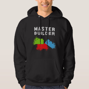 Hoofd Bouwer Bouwstenen Bricks Hoodie