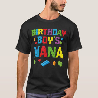 Hoofd Bouwer Verjaardag Jongen s Oma Bouwt Baksten T-shirt
