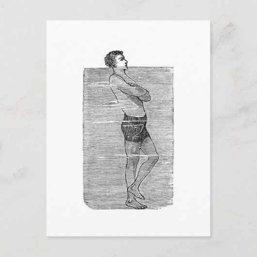 Hoofd boven Briefkaart water (Voorkant)