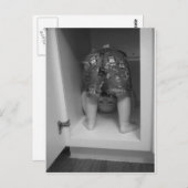 Hoofd boven hazelfotografie briefkaart (Voorkant / Achterkant)