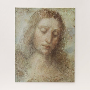 Hoofd Christus (Christendom) (Leonardo da Vinci) Legpuzzel
