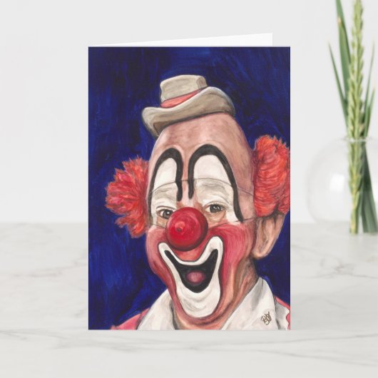 Hoofd Clown Lou Jacobs Kaart (Voorkant)
