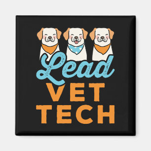Hoofd dierenarts technicus magneet