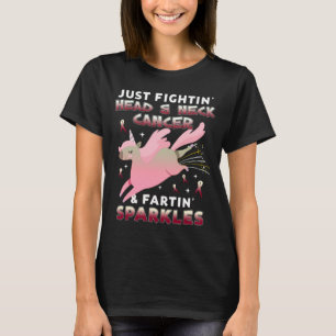 hoofd - en nekappelkanker eenhoornfart t-shirt