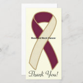 Hoofd- en nekkanker bedankkaart (Voorkant / Achterkant)
