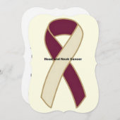 Hoofd- en nekkanker kaart (Voorkant / Achterkant)