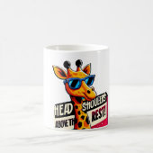 Hoofd en schouders boven de rest grappige giraffe koffiemok (Center)