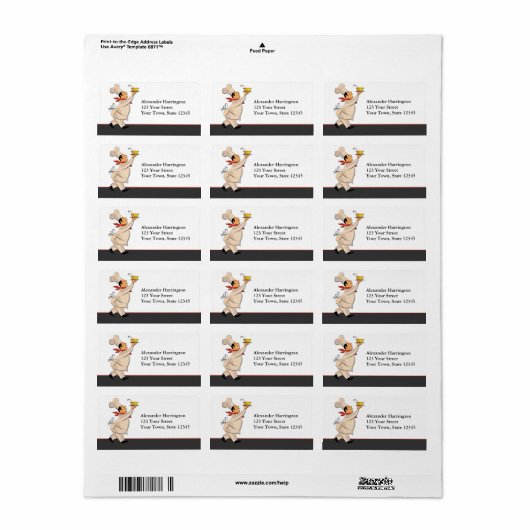 Hoofd Etiket (Full Sheet)