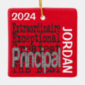 Hoofd Extraordinaire CUSTOM Keramisch Ornament (Voorkant)