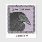 Hoofd Gezicht van de Paarse Gothische Grens van de Sticker (Vel)